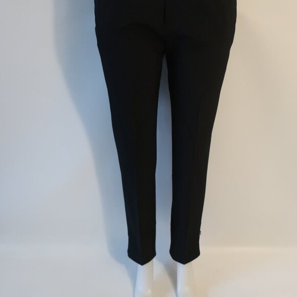 Womens Prada Black Flat Front Ankle Zip Dress Pants 42 US/6 * - Picture 8 of 13